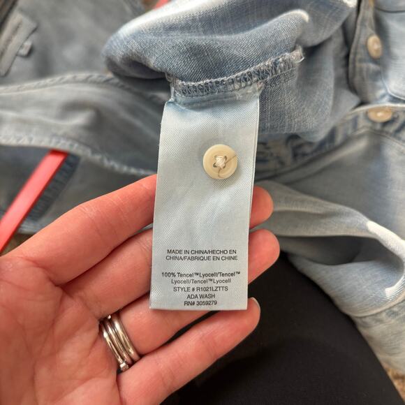 Thread & Supply Women’s Faith & Flower Jumpsuit Chambray Sz M Tencel Comfy - Picture 14 of 16